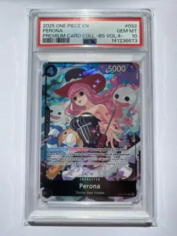 Perona Best Selection Vol. 4 OP10-092 PSA 10 ONE PIECE ENGLISH - Image 1
