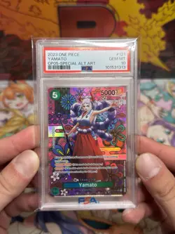 PSA 10 Yamato SP (Special Alt Art) OP01-121 From OP05 One Piece 2023 - Image 1