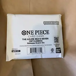 One Piece TCG The Azure Seas Seven Op14-eb04 Release Event Kit Sealed - Image 1