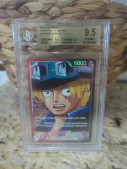 2025 One Piece Carrying On His Will OP13-004 Sabo Alt Art Leader BGS 9.5 - Image 1