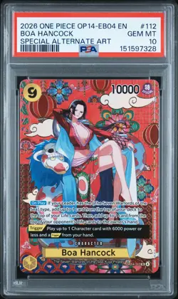 2026 ONE PIECE OP14-EB04-THE AZURE SEA'S SEVEN #112 BOA HANCOCK PSA 10 - Image 1