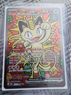 Pokemon TCG Meowth ex 121/088 Special Illustration Rare Perfect Order NM/M - Image 3
