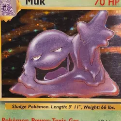 Pokemon Card - WOTC Muk Holo Rare Fossil 13/62 Vintage - Image 2