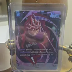 Dragon Ball Super Goku Black Alt Art SR Battle Card FB01-039 40000 Power - Image 1