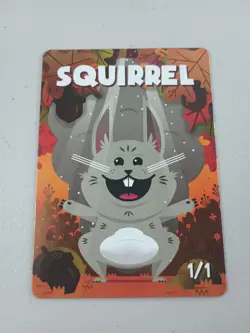 MTG Card Kingdom 20th Anniversary FOIL Squirrel Token Magic The Gathering NM - Image 1