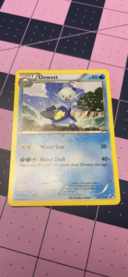 Pokemon TCG Dewott 29/114 Black & White Regular Card - Image 1
