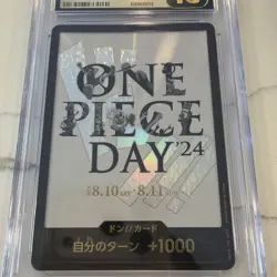 2024 ONE PIECE JAPANESE PROMO CARDS ONE PIECE DAY DON!! CGC 10 PRISTINE POP 3 - Image 2