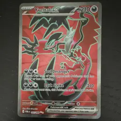Pokemon Yveltal EX Full Art Ultra Rare HoloFoil XY 105/088 Perfect Order Card EN - Image 1