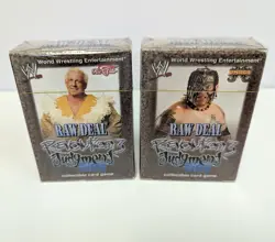 2 RAW DEAL Sealed 61 Card Decks REVOLUTION 3 WWE WWF CCG Umaga Rick Flair - Image 1