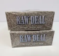 2 RAW DEAL Sealed 61 Card Decks REVOLUTION 3 WWE WWF CCG Umaga Rick Flair - Image 3