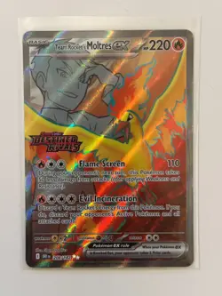 Team Rocket's Moltres ex - (Destined Rivals Stamp) 208/182 Miscellaneous Cards & - Image 1