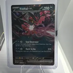 Pokemon Yveltal EX Holo 210 HP Perfect Order Set 053/080 Soul Destroyer Card - Image 2