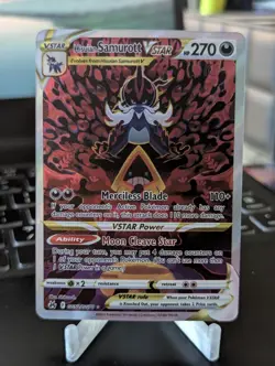 Hisuian Samurott VSTAR Crown Zenith Galarian Gallery Holo Card GG52/GG70 NM - Image 1
