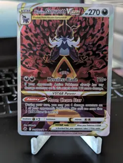 Hisuian Samurott VSTAR Crown Zenith Galarian Gallery Holo Card GG52/GG70 NM - Image 2