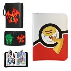 400 Cards PU Card Binder 4-Pocket Trading Cards Holder with 50 Removable Sleeves - Image 2