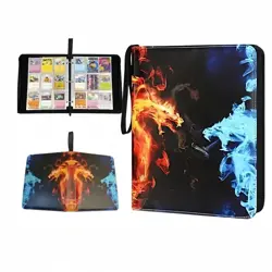 400 Cards PU Card Binder 4-Pocket Trading Cards Holder with 50 Removable Sleeves - Image 3
