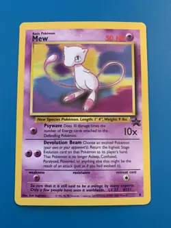 Mew #8 Black Star Promo Rare Vintage Pokemon Card - NM - Image 1