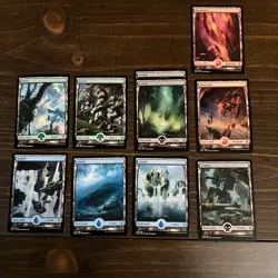 -50 FULL ART LAND CARD LOT- Magic the Gathering LP-DMG Various Sets MTG TCG - Image 1