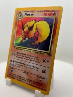 Flareon Holo Rare 3/64 Jungle Set Pokemon Card WOTC 1999 LP - Image 4
