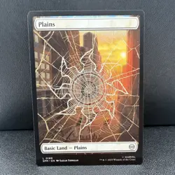 MTG Full Art Basic Land Set of 5 (WUBRG) Spider Man NM - Image 4