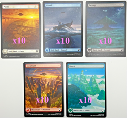 Magic - Avatar: The Last Air Bender Full Art Basic Land Set of 50 - TLA MTG - Image 1