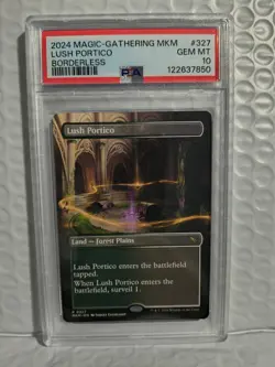 2024 Magic-Gathering MKM Lush Portico Borderless #337 PSA 10 - Image 1