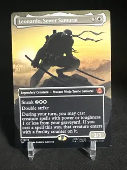 Leonardo, Sewer Samurai (Borderless) Teenage Mutant Ninja Turtles Regular MTG - Image 1