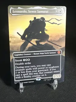 Leonardo, Sewer Samurai (Borderless) Teenage Mutant Ninja Turtles Regular MTG - Image 3