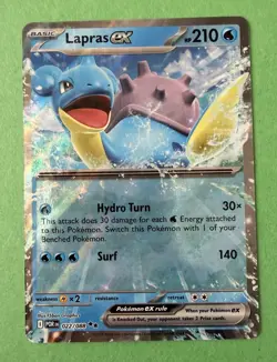 Lapras ex 22/88 Double Rare Pokemon Perfect Order ME03 NM Holo Free Shipping !! - Image 1