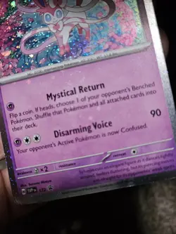 Sylveon SVP 172 Pokemon TCG Cosmos Holo Promo Holo Bleed With Swirl - Image 1