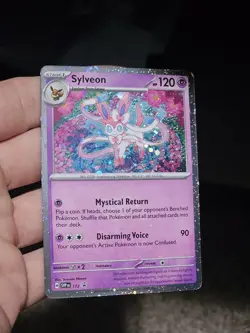 Sylveon SVP 172 Pokemon TCG Cosmos Holo Promo Holo Bleed With Swirl - Image 3