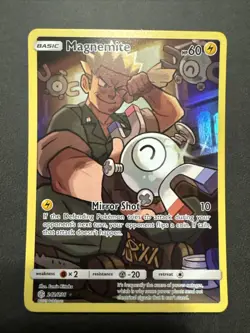 Moderately Played Magnemite - 242/236 - Secret Rare Pokemon Cosmic Eclipse - Image 1