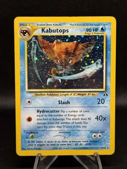 Pokemon TCG Kabutops Holo Rare Card 6/75 Neo Discovery HP - Image 1