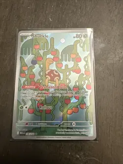 Pokemon TCG Shuckle Holo Mega Evolution Illustration Card 136/132 - Image 1