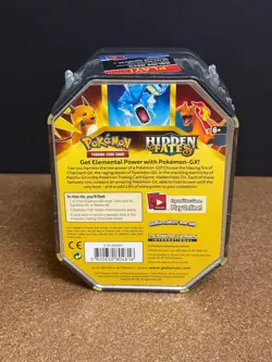 POKEMON HIDDEN FATES CHARIZARD GX FACTORY SEALED TIN - Image 2