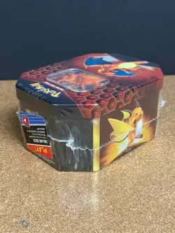 POKEMON HIDDEN FATES CHARIZARD GX FACTORY SEALED TIN - Image 3
