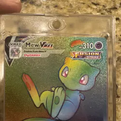 Pokemon Fusion Strike Mew VMAX 268/264 Secret Rainbow Rare - Image 4