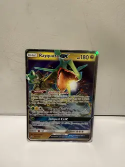 Pokemon TCG Rayquaza GX Full Art Ultra Rare Holo Card 109/168 Celestial Storm LP - Image 1