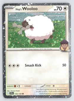 Hop's Wooloo 135/159 Holo Common SV Promo Pokemon NM - Image 1