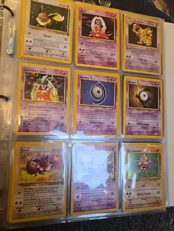 Vintage Pokemon Binder Full Of Cards 1998-2002 Base 1- Neo Some Rares Shadowless - Image 1