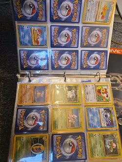 Vintage Pokemon Binder Full Of Cards 1998-2002 Base 1- Neo Some Rares Shadowless - Image 3