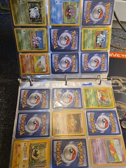Vintage Pokemon Binder Full Of Cards 1998-2002 Base 1- Neo Some Rares Shadowless - Image 4