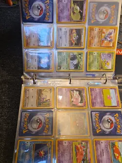 Vintage Pokemon Binder Full Of Cards 1998-2002 Base 1- Neo Some Rares Shadowless - Image 5
