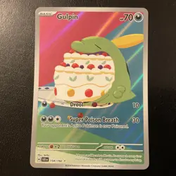 Gulpin 154/142 Stellar Crown Illustration Rare Pokemon TCG NM - Image 1