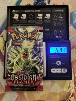 VERY HEAVY! 22.47Gram Obsidian Flames Pokemon TCG Factory Sealed Booster Pack!!! - Image 1