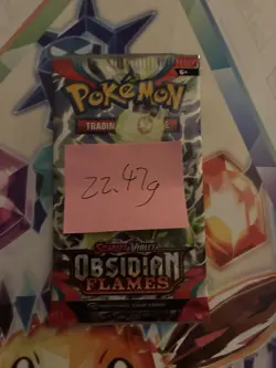 VERY HEAVY! 22.47Gram Obsidian Flames Pokemon TCG Factory Sealed Booster Pack!!! - Image 2