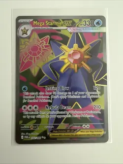 Mega Starmie EX 102/088 Full Art Ultra Rare Pokemon TCG: Perfect Order - Image 1