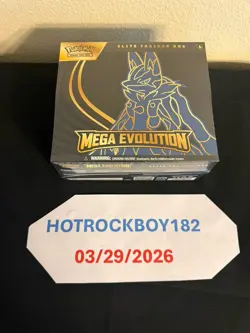 Pokemon TCG Mega Evolution Elite Trainer Box Lucario 2023 English 1 box - Image 1
