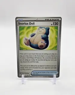 Snorlax Doll Uncommon Pokemon TCG Paradox Rift 175/182 - Image 1