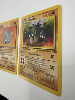 Pokemon TCG Rhyhorn 61/64 Rhydon 45/64 Jungle Set Lightly Played - Image 4